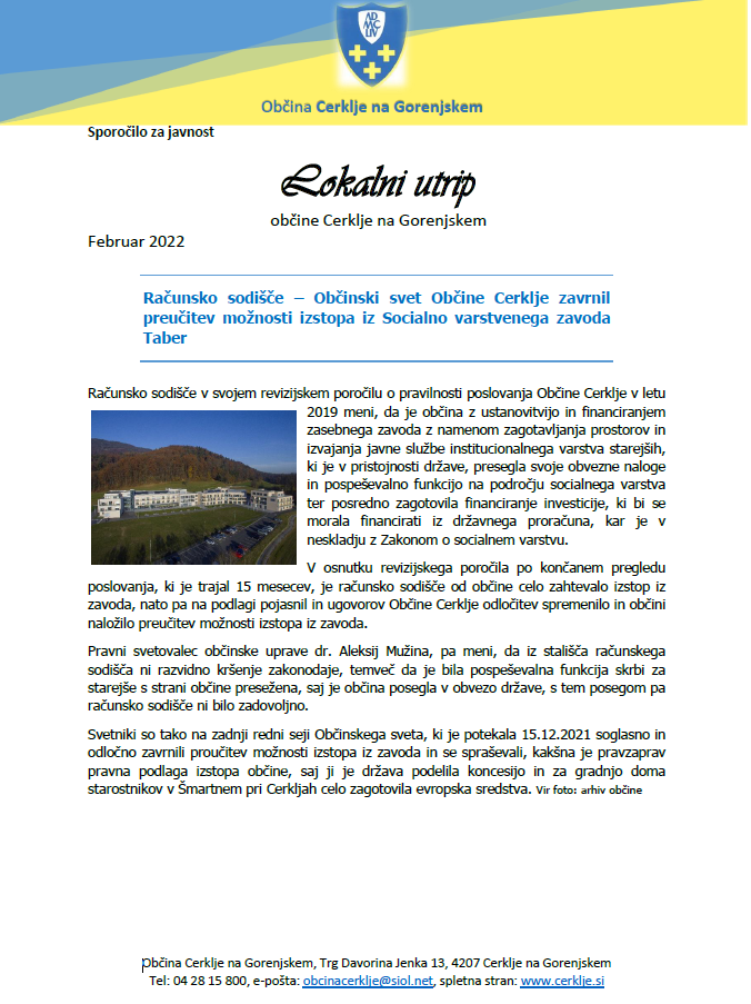 lokalni utrip februar 2022